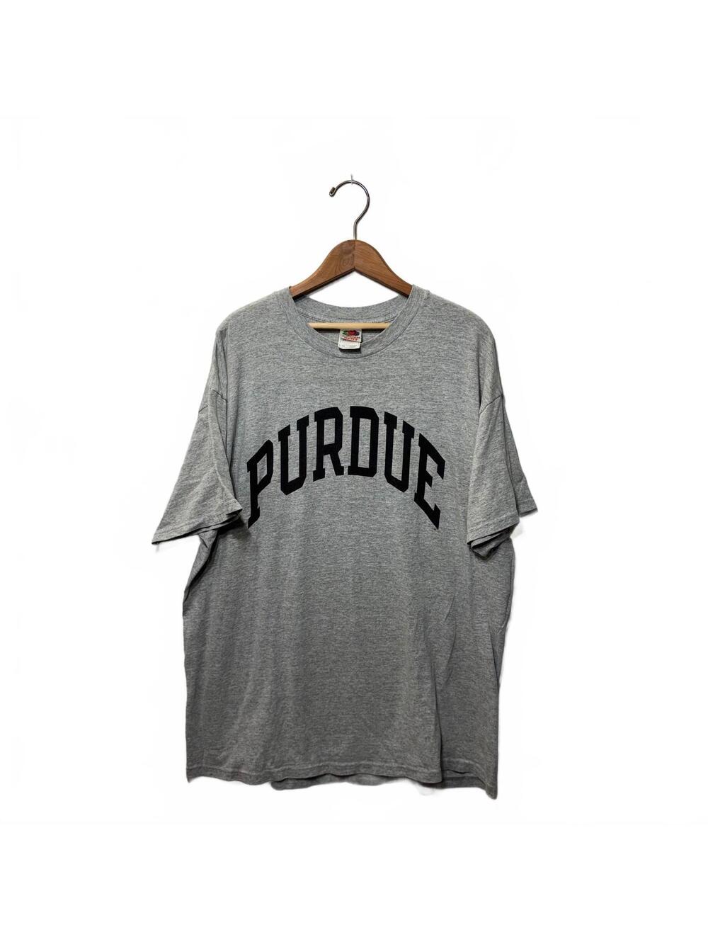 Purdue University Fruit of the Loom Tee Grey Size 2XL